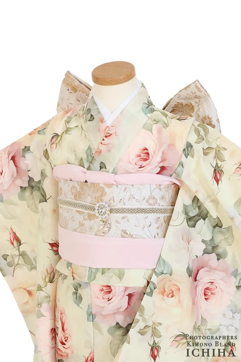 ３歳帯・レース被布・つけ襟・3歳七五三着物レンタル